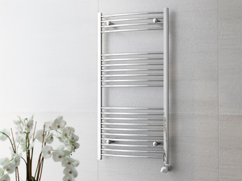 Törölközőszárító radiátor 70cm * 50cm Íves, króm